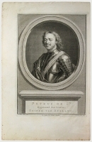 Портрет Петра I Гравюра (середина XVIII века), Западная Европа артикул 1908c.